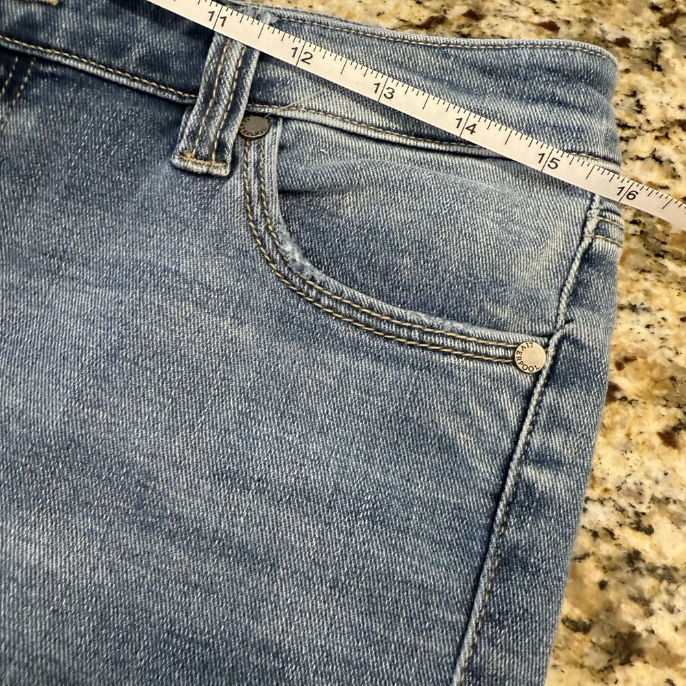 Liverpool Los Angeles cropped jeans rolled raw hem SZ 6/28 - Picture 8 of 12